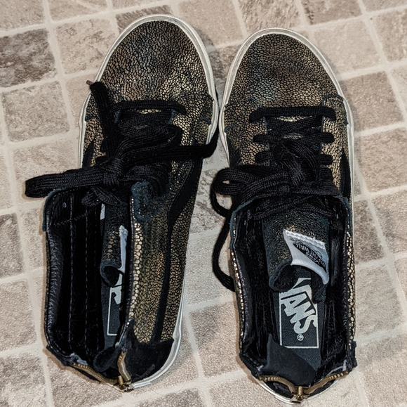 Metallic Silver Sk8 Hi Old-school Vans - Picture 8 of 8